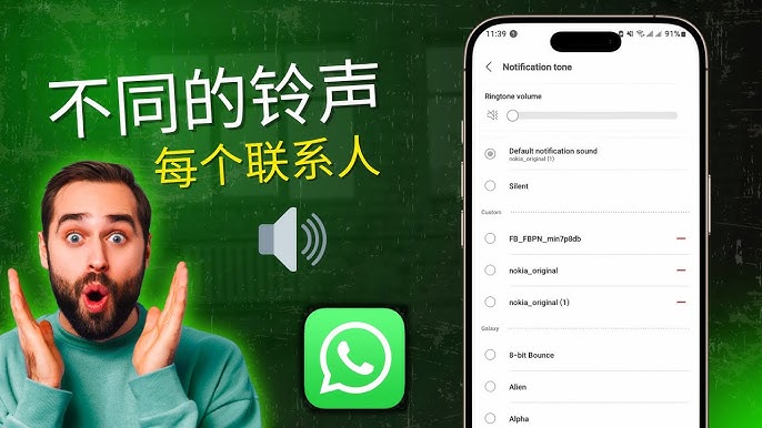 WhatsApp消息铃声怎么改？图文步骤详解